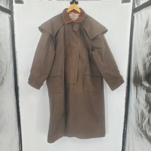 ♧ Driza-Bone Brown Trench Coat Size Large